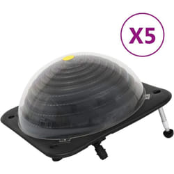Vidaxl - Riscaldatori Solari per Piscina 5 pz 75x75x36 cm hdpe Alluminio