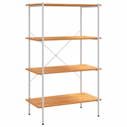 VidaXL 336346, Quercia, Bianco, Acciaio, Legno, 800 mm, 400 mm, 1300 mm