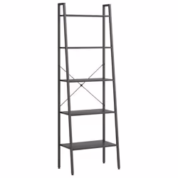 vidaXL Scaffale Autoportante con 5 Ripiani Nero 56x35x174 cm - Vista aggiuntiva 2