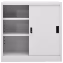 VidaXL 335951 schedario e accessori Acciaio Grigio chiaro - Vista aggiuntiva 3