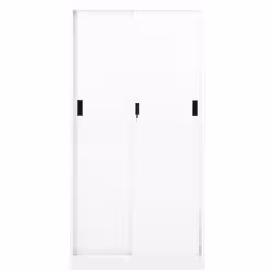 VidaXL 335958 schedario e accessori Acciaio Bianco - Vista aggiuntiva 4