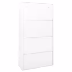 VidaXL 335958 schedario e accessori Acciaio Bianco - Vista aggiuntiva 6