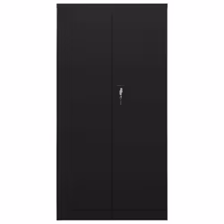 Armadio con Ripiani Nero 90x40x180 cm in Acciaiocod mxl 105217