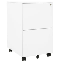 VidaXL 335974 schedario e accessori Acciaio Bianco