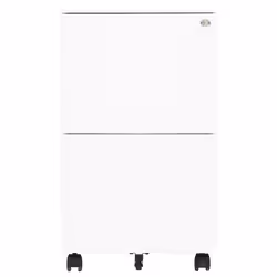 VidaXL 335974 schedario e accessori Acciaio Bianco - Vista aggiuntiva 2