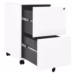 VidaXL 335974 schedario e accessori Acciaio Bianco - Vista aggiuntiva 5