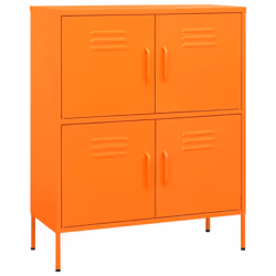 vidaXL Armadietto Arancione 80x35x101,5 cm in Acciaio - Vista aggiuntiva 2