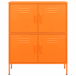 vidaXL Armadietto Arancione 80x35x101,5 cm in Acciaio - Vista aggiuntiva 3