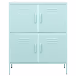 vidaXL Armadietto Menta 80x35x101,5 cm in Acciaio - Vista aggiuntiva 3