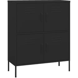 Armadietto Nero 80x35x101,5 cm in Acciaio Vidaxl