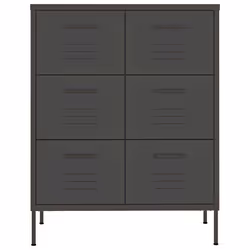 vidaXL Cassettiera Antracite 80x35x101,5 cm in Acciaio - Vista aggiuntiva 3