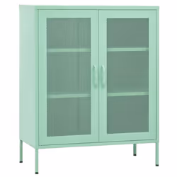 vidaXL Armadietto Menta 80x35x101,5 cm in Acciaio - Vista aggiuntiva 2