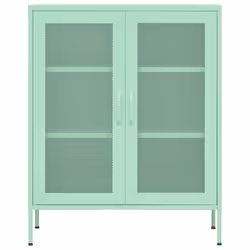 vidaXL Armadietto Menta 80x35x101,5 cm in Acciaio - Vista aggiuntiva 3