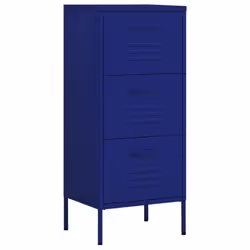 vidaXL Armadietto Blu Marino 42,5x35x101,5 cm in Acciaio - Vista aggiuntiva 2