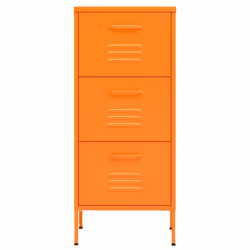 vidaXL Armadietto Arancione 42,5x35x101,5 cm in Acciaio - Vista aggiuntiva 3