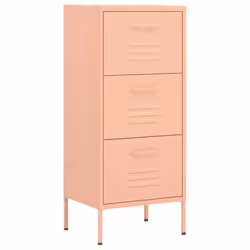 vidaXL Armadietto Rosa 42,5x35x101,5 cm in Acciaio - Vista aggiuntiva 2