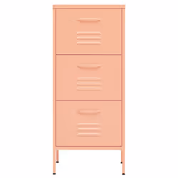 vidaXL Armadietto Rosa 42,5x35x101,5 cm in Acciaio - Vista aggiuntiva 3