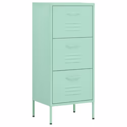 vidaXL Armadietto Menta 42,5x35x101,5 cm in Acciaio - Vista aggiuntiva 2