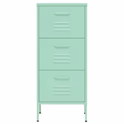 vidaXL Armadietto Menta 42,5x35x101,5 cm in Acciaio - Vista aggiuntiva 3
