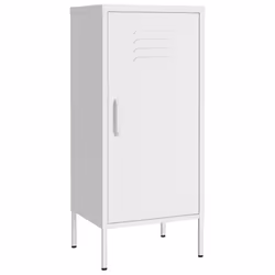 vidaXL Armadietto Bianco 42,5x35x101,5 cm in Acciaio - Vista aggiuntiva 2