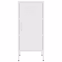 vidaXL Armadietto Bianco 42,5x35x101,5 cm in Acciaio - Vista aggiuntiva 3