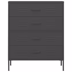 vidaXL Cassettiera Antracite 80x35x101,5 cm in Acciaio - Vista aggiuntiva 3