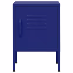 vidaXL Comodino Blu Marino 35x35x51 cm in Acciaio - Vista aggiuntiva 3