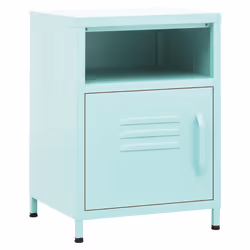 vidaXL Comodino Menta 35x35x51 cm in Acciaio - Vista aggiuntiva 2