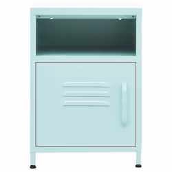 vidaXL Comodino Menta 35x35x51 cm in Acciaio - Vista aggiuntiva 3