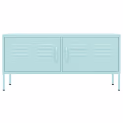 vidaXL Mobile TV Menta 105x35x50 cm in Acciaio - Vista aggiuntiva 3