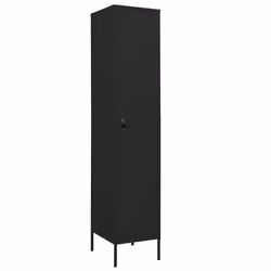 vidaXL Armadio Nero 35x46x180 cm in Acciaio - Vista aggiuntiva 2
