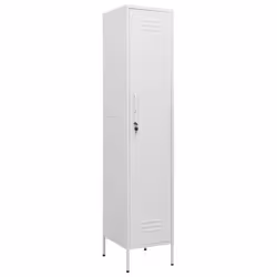vidaXL Armadio Bianco 35x46x180 cm in Acciaio - Vista aggiuntiva 2