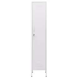 vidaXL Armadio Bianco 35x46x180 cm in Acciaio - Vista aggiuntiva 3