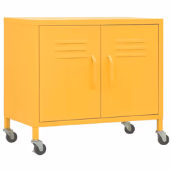 vidaXL Armadietto Giallo Senape 60x35x56 cm in Acciaio - Vista aggiuntiva 2