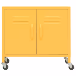 vidaXL Armadietto Giallo Senape 60x35x56 cm in Acciaio - Vista aggiuntiva 3