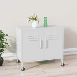 vidaXL Armadietto Bianco 60x35x56 cm in Acciaio