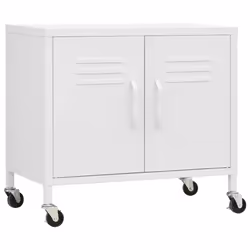vidaXL Armadietto Bianco 60x35x56 cm in Acciaio - Vista aggiuntiva 2