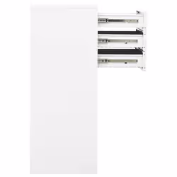 VidaXL 336405 schedario e accessori Acciaio Bianco - Vista aggiuntiva 4