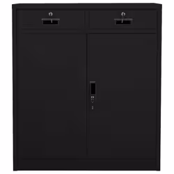 VidaXL 336411 schedario e accessori Acciaio Nero - Vista aggiuntiva 2