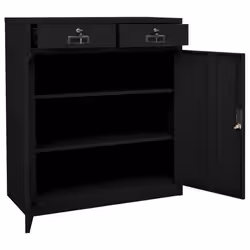 VidaXL 336411 schedario e accessori Acciaio Nero - Vista aggiuntiva 5