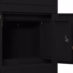 VidaXL 336415 schedario e accessori Acciaio Nero - Vista aggiuntiva 6