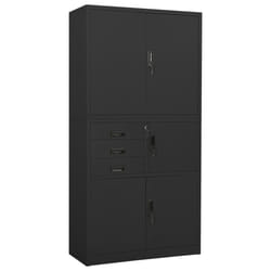 VidaXL 336416 schedario e accessori Acciaio Antracite