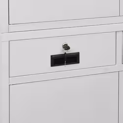VidaXL 336418 schedario e accessori Acciaio Grigio chiaro - Vista aggiuntiva 7