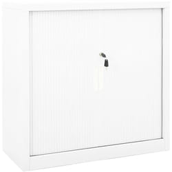 Mobile Moderno, Armadio con Ante Scorrevoli Bianco 90x40x90 cm in Acciaio Vidaxl 9267
