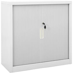 Mobile Moderno, Armadio con Ante Scorrevoli Grigio 90x40x90 cm in Acciaio Vidaxl 9888