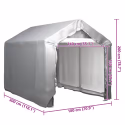 VidaXL 3079585 casetta da giardino - Vista aggiuntiva 5