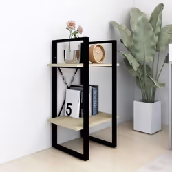 vidaXL Libreria 2 Ripiani Rovere Sonoma 40x30x70 cm Legno Multistrato - Vista aggiuntiva 3