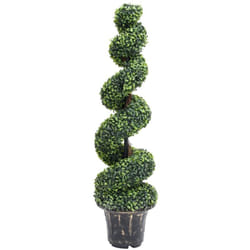 Vidaxl - Pianta di Bosso Artificiale a Spirale con Vaso Verde 117 cm
