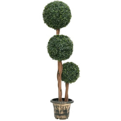 Vidaxl - Pianta di Bosso Artificiale a Sfera con Vaso Verde 119 cm 79682