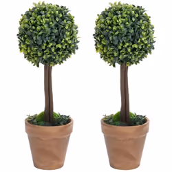 Queste piante artificiali di bosso aggiungono un tocco di verde a qualsiasi spazio e l'esclusiva forma a palla è pensata per  ...
